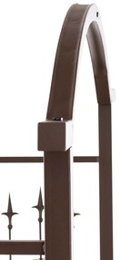 Pergola na popínavé rastliny Luxor s bránkou - Hnedá