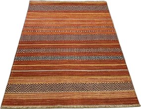 Moderný viacfarebný koberec Banco 1049 – oranžový dizajn Rozmer: 75x150 cm