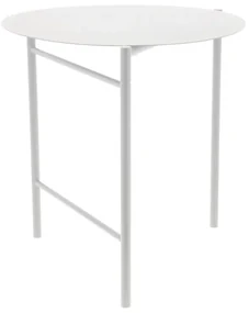 Biely kovový okrúhly jedálenský stôl ø 70 cm Disc – Zone