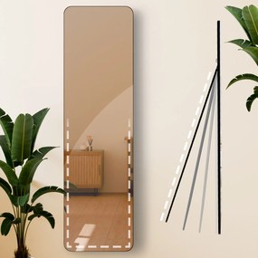 Zrkadlo Gurnee 140x40 cm - čierne matné