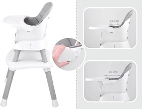 JOKOMISIADA Detská stolička na kŕmenie, sada 6 v 1 ZA4142