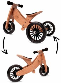 Kinderfeets® Drevený balančný bicykel Tiny Tot Plus 2v1 drevo