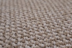 Spoltex, Metrážny koberec Texas 13 béžový, na mieru, šíře 4m, béžová, filc, chodba / predsieň