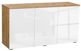 Komoda Como 3d D.Artisan+biely lesk