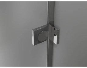 Mexen Lunar-B, výklopný sprchový kút ľavý 85 x 70 cm, 8mm číre sklo, chrómový profil, 832-085-070-01-00-L