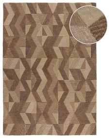 Flair Rugs, Kusový koberec Moda Asher Natural, 120x170, hnedá, chodba / predsieň