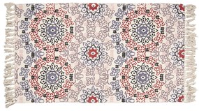 Bavlnený koberec so farebnými ornamentmi a strapcami - 140*200 cm