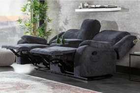 Sedacia súprava Relax 39979 Hollywood 2-sedenie Tmavošedá látka - Komfort-nábytok