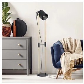 Eglo 43521 - Stojacia lampa HORNWOOD 1xE27/28W/230V