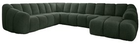 Tmavozelená rohová pohovka (ľavý roh/do tvaru "U") Shell – Miuform
