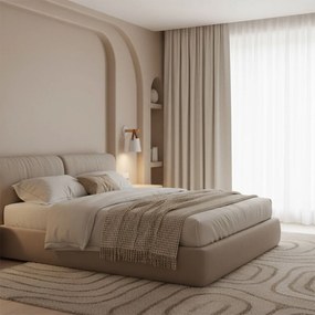 Toolight - Kovová nástenná lampa s remienkom 1xE27 APP467-1W, biela-hnedá, OSW-06916