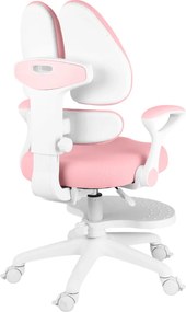 Detská rastúca stolička Neoseat KIDDY TWO — látka, prateľný poťah, ružová