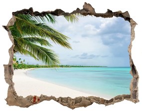 Díra 3D ve zdi nálepka Tropické pláže nd-k-176119996