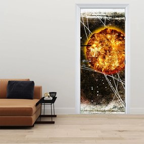 Fototapeta na dvere - Staroveká dobová maľba (95x205cm)