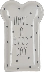 Keramický talíř Good day - 10*17*2 cm