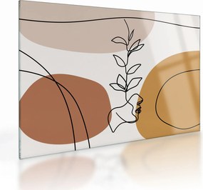 Sklenený obraz - Boho Shapes (70x50 cm)