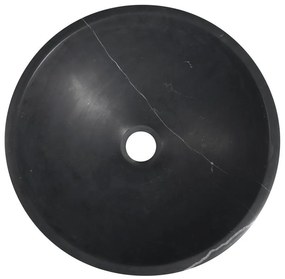 Sapho Sapho, BLOK kamenné umývadlo priemer 40cm, čierny Marquin, matný, 2401-35