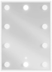 Mexen Dona, LED kúpeľňové zrkadlo s podsvietením 50 x 70 cm, 6000K, ochrana proti zahmlievaniu, 9818-050-070-611-00