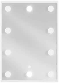 Mexen Dona, LED kúpeľňové zrkadlo s podsvietením 50 x 70 cm, 6000K, ochrana proti zahmlievaniu, 9818-050-070-611-00