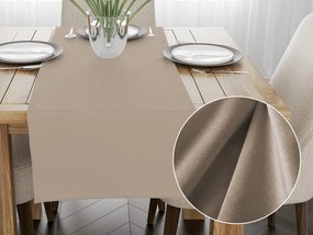 Biante Zamatový behúň na stôl Velvet Prémium SVP-042 Béžovohnedý 35x120 cm