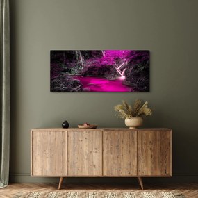 Obraz - Ružový les (120x50 cm)