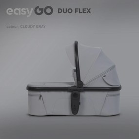 Športová vanička do kočíka EasyGo Duoflex Cloudy Gray