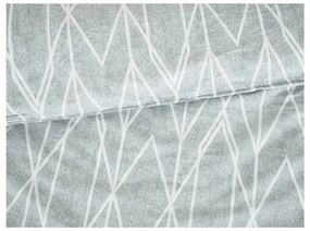 Sivé krepové obliečky na jednolôžko 140x200 cm Gray Stripes – B.E.S.