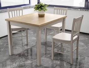 Jídelní stůl Adam 90 cm dub cremona torro/kašmír