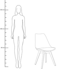 Jedálenská stolička FISCO ALL 972816 čierna
