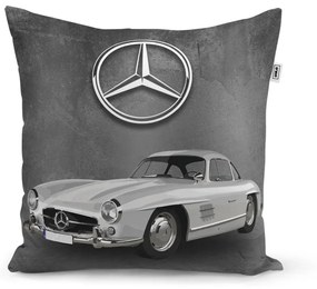 Sablio Vankúš Mercedes-Benz 300 SL Sivé pozadie - 50x50 cm