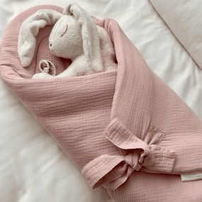 Mušelínová zavinovačka ružová 70x70cm