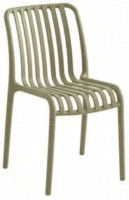 Plastová stolička TREGO, zelená