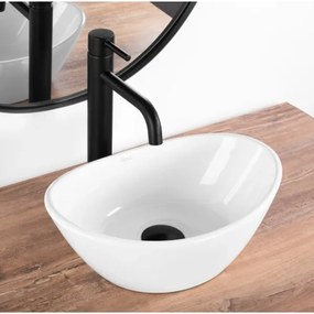 REA-U6803 - Umývadlo na dosku KATE 24,5x36,5 cm keramika/lesklá biela