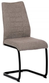 Jedálenská stolička MINATA — kov, látka, viac farieb Hnedá