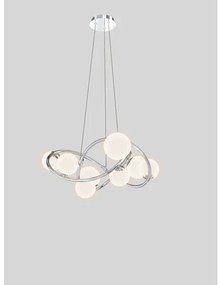 Wofi 7014-807 - LED Luster na lanku NANCY 8xG9/3,5W/230V lesklý chróm