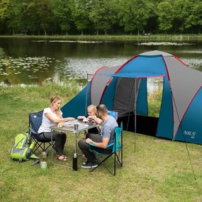 Rodinný stan NILS Camp NC6031 Highland modrý/svetlo šedý
