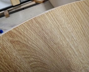 AKCIA Okrúhly jedálenský stôl s doskou v dekore dub ALTO 120x120 II. akosť