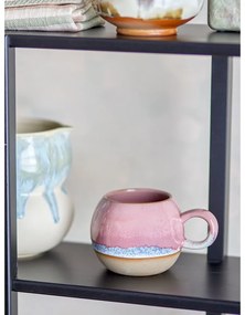 Ružový hrnček z kameniny 410 ml Paula – Bloomingville