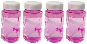 Lean Toys Bublifuk v tvare Zbrane na stojane - ružová