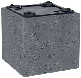 Kvetináč SIERRA SQUARE BETON EFFECT 38,5 cm , sivý