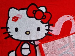 TipTrade Detské pončo 55x110 cm - Hello Kitty Najroztomilejší na svete