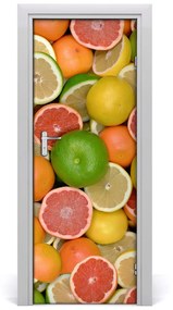 Fototapeta na dvere samolepiace citrusové ovocie 85x205 cm