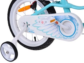 Detský bicykel 14" Little Swan RoyalBaby RB14-18 - modrý
