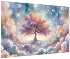 Obraz – Strom života v oblakoch (90x60 cm)