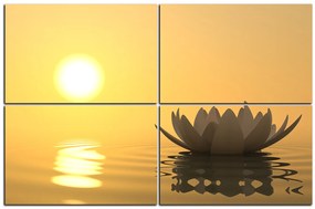 Obraz na plátne - Zen lotus 1167D (120x80 cm)