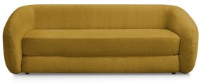 Ženilková rozkladacia pohovka v horčicovej farbe 228 cm Neyo – Bobochic Paris