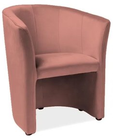 Sedacia súprava Cuba Velvet, kreslo, ružová