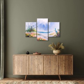 Obraz - Romantická pláž, olejomaľba (90x60 cm)