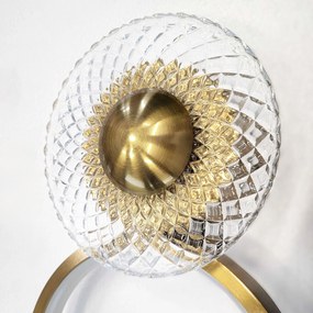 Toolight Toolight, LED nástenné svietidlo 12W, 3000K, 500lm, LHJ071-W, zlatá matná, OSW-50054