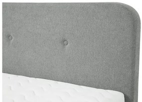 Čalúnená manželská posteľ Loham New, Rozmer postele: 160x200, Farby:: sivá - Expection Heather